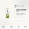 CBD Living Pet Dog Tincture 1000mg how to use card with step-by-step directions