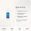 CBD Living Freeze Roll-On 2000mg how to use card with step-by-step directions