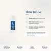 CBD Living Freeze Roll-On 4500mg how to use card with step-by-step directions