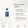 CBD Living Body Lotion Unscented why choose card with product benefits