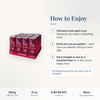 CBD Living Sparkling Water Black Cherry how to use card with step-by-step directions