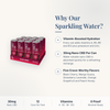 CBD Living Sparkling Water Black Cherry why choose card with product benefits