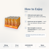 CBD Living Sparkling Water Orange Grapefruit how to use card with step-by-step directions