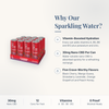 CBD Living Sparkling Water Strawberry Lavender why choose card with product benefits