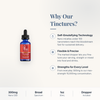 CBD Living Tincture 300mg why choose card with product benefits