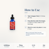 CBD Oil Tincture 4500mg how to use infographic