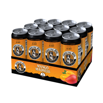 12 Pack Smoking Dog THC Mango Madness Seltzer 5mg