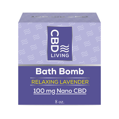 CBD Bath Bomb 100 mg Lavender   - CBD Living