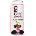 CBD Sparkling Water 25 mg 12 cans Black Cherry  - CBD Living