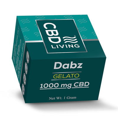 CBD Dabz Shatter 1000 mg Gelato   - CBD Living