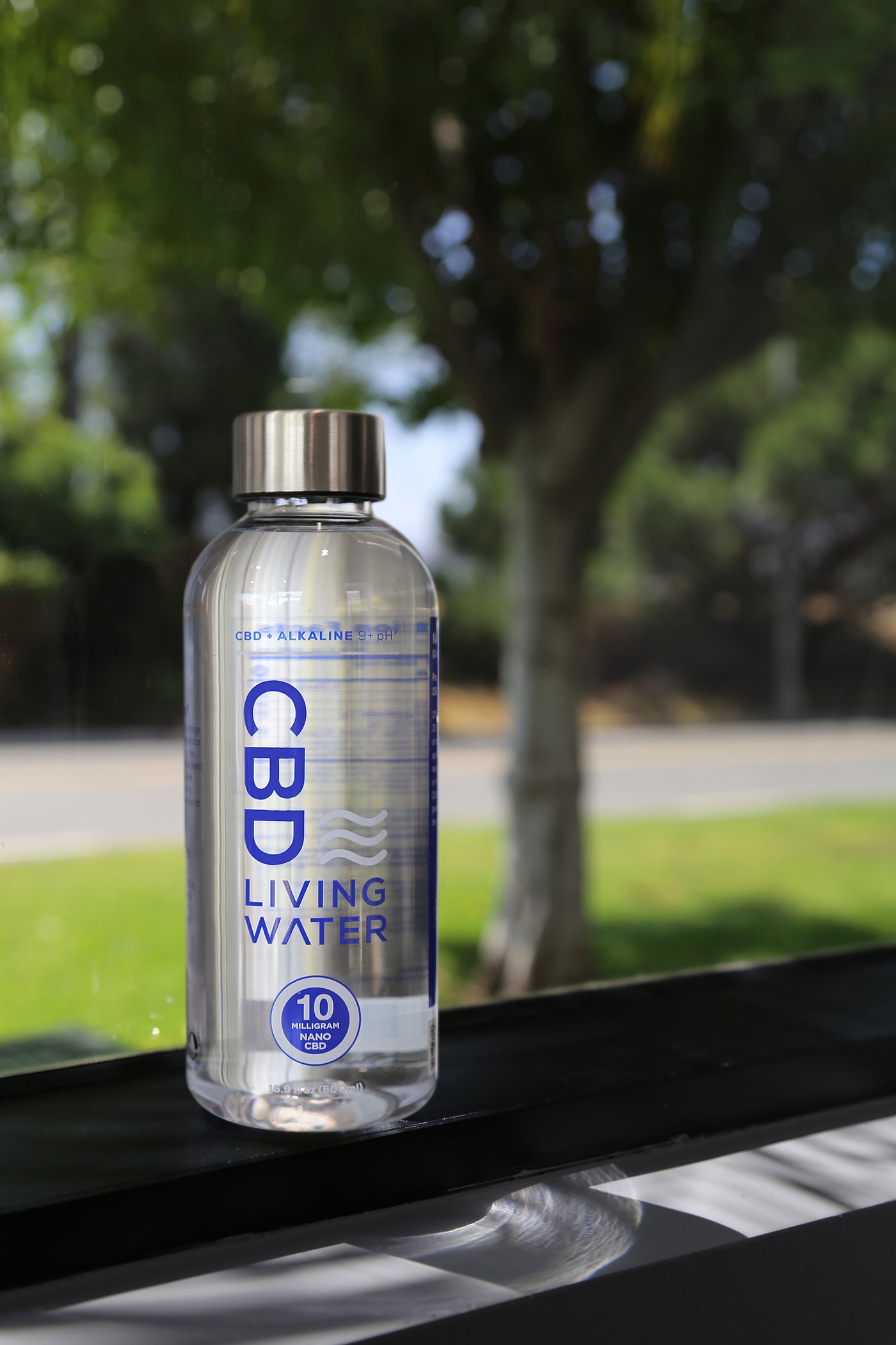 CBD Living Plastic Refillable Water Bottle 16.9oz 