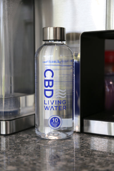 CBD Living Plastic Refillable Water Bottle 16.9oz    - CBD Living