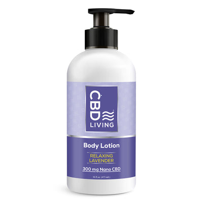 CBD Lotion Lavender 16oz (300mg)  - CBD Living