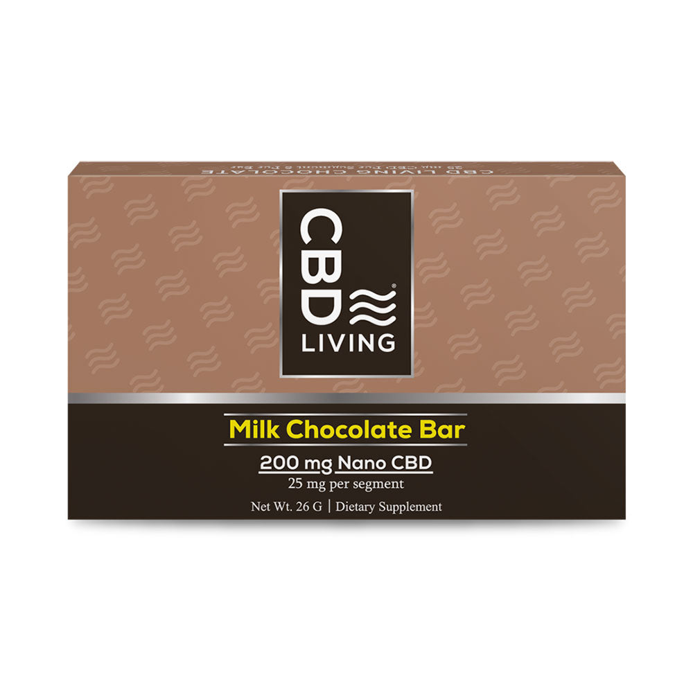 CBD Chocolate Bar 200 mg Milk Chocolate   - CBD Living