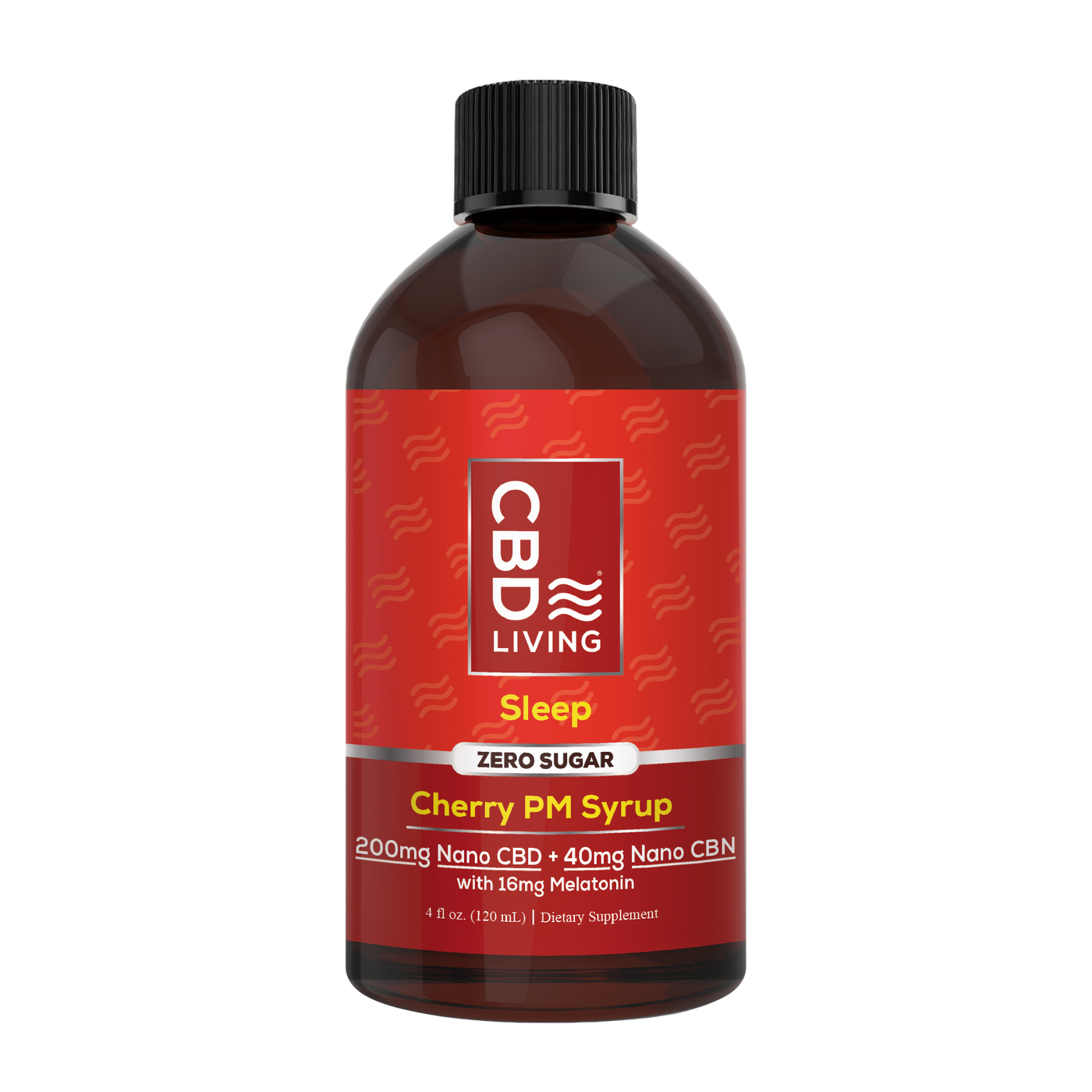 CBD Sleep Aid Syrup 200mg CBD + 40mg CBN Cherry   - CBD Living