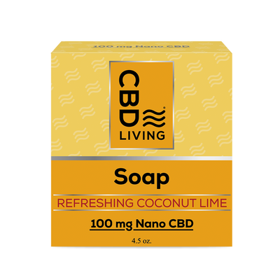 CBD Soap Coconut Lime 100 mg   - CBD Living