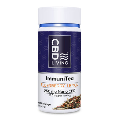 CBD ImmuniTea - Elderberry Lemon 250 mg  - CBD Living